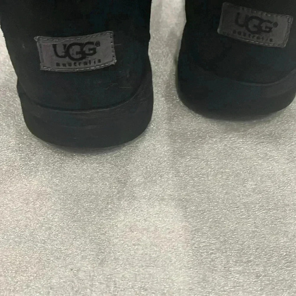 [US6]UGG AUSTRALIA  Becket II SHEEPSKIN 3 BUCKLE SIDE ZIP BLACK BOOTS F3012D - Picture 9 of 10